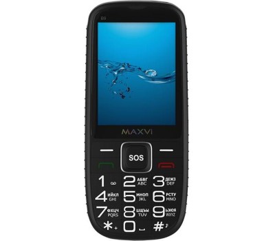 МОБИЛЬНЫЕ ТЕЛЕФОНЫ СТАНДАРТ GSM MAXVI B9 BLACK (2 SIM)