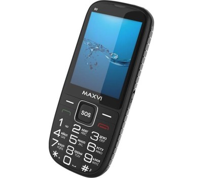 МОБИЛЬНЫЕ ТЕЛЕФОНЫ СТАНДАРТ GSM MAXVI B9 BLACK (2 SIM)