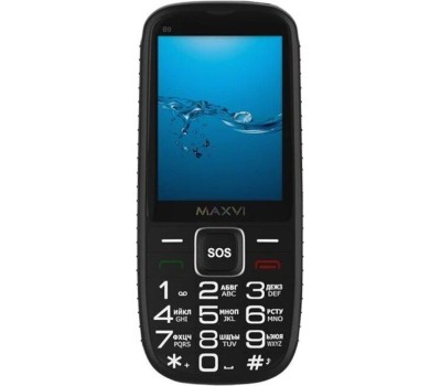 МОБИЛЬНЫЕ ТЕЛЕФОНЫ СТАНДАРТ GSM MAXVI B9 BLACK (2 SIM)