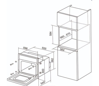 Независимый духовой шкаф электрический DE LUXE 6006.05 эшв - 060 (514000) топленое молоко