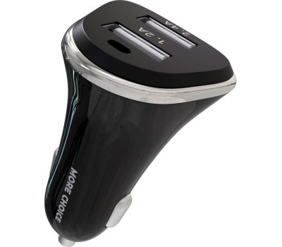 АЗУ MORE CHOICE (4627151191416) AC22a 2USB 2.4A для Type-C Black