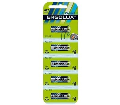 Элементы питания ERGOLUX (12297) LR27A BL-5