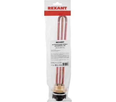 Тэн REXANT (70-0352) ТЭН RDT 2,5 КВТ НАГРЕВАТЕЛЬНЫЙ ЭЛЕМЕНТ ДЛЯ БОЙЛЕРА, ТЕРМОСТАТ 15 A, КОЛЬЦО УПЛОТНИТЕЛЬНОЕ D 42 ММ