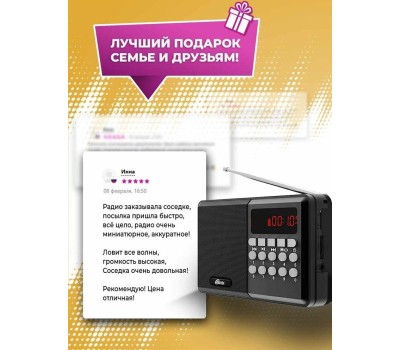 Радиоприемник RITMIX RPR-001 BLACK