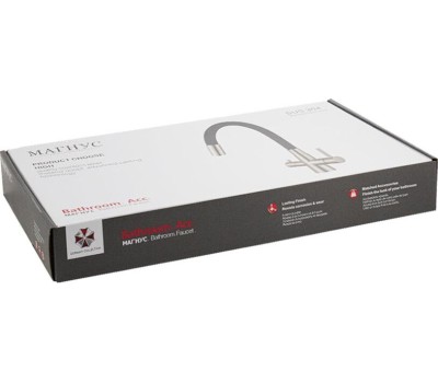 Смеситель для кухни MAGNUS 91117 Смеситель кухонный С-образный гибкий излив, ЧЁРНЫЙ, шаровый, с двойным выпуском воды для фильтра, из нержавеющей стали марки 304