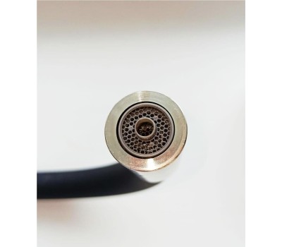 Смеситель для кухни MAGNUS 91117 Смеситель кухонный С-образный гибкий излив, ЧЁРНЫЙ, шаровый, с двойным выпуском воды для фильтра, из нержавеющей стали марки 304