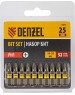 Набор бит DENZEL Набор бит PH1х25, сталь S2, шестигранный профиль, 10 шт. 11651