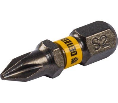 Набор бит DENZEL Набор бит PH1х25, сталь S2, шестигранный профиль, 10 шт. 11651