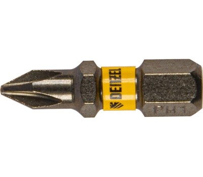 Набор бит DENZEL Набор бит PH1х25, сталь S2, шестигранный профиль, 10 шт. 11651