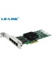LR-LINK Сетевой адаптер LREC9724PT Intel I350 AM4 PCI-E x4 1GB 4 x RJ45 I350-T4