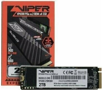 Накопитель SSD PATRIOT SSD накопитель Viper VP4300 Lite VP4300L2TBM28H 2ТБ, M.2 2280, PCIe 4.0 x4, NVMe, M.2