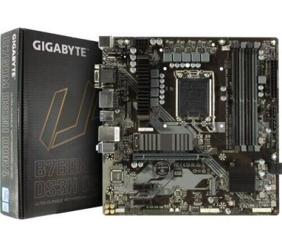 Материнская плата GIGABYTE Материнская плата B760 DS3H DDR4, Socket LGA 1700, Intel B760, ATX, Ret