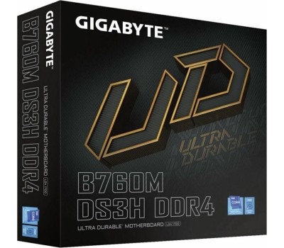 Материнская плата GIGABYTE Материнская плата B760 DS3H DDR4, Socket LGA 1700, Intel B760, ATX, Ret