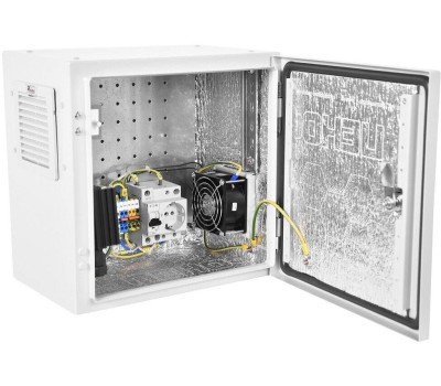 ЦМО Шкаф монтажный Эконом ШТВ-НЭ-3.3.21-3ААА-Т2 настенный, стальная передняя дверь, 300x300x300 мм