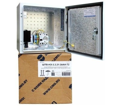 ЦМО Шкаф монтажный Эконом ШТВ-НЭ-3.3.21-3ААА-Т2 настенный, стальная передняя дверь, 300x300x300 мм