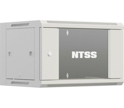 NTSS Шкаф коммутационный Премиум -W15U6060GS настенный, стеклянная передняя дверь, 15U, 600x600 мм