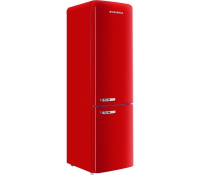 Холодильник MAUNFELD Холодильник двухкамерный MFF186NFRR красный