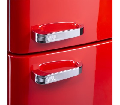 Холодильник MAUNFELD Холодильник двухкамерный MFF186NFRR красный