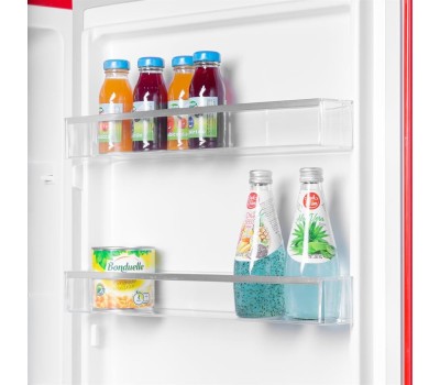 Холодильник MAUNFELD Холодильник двухкамерный MFF186NFRR красный