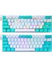 REDRAGON Клавиатура Fidd, проводная, USB, магнитно-механическая, белый/бирюзовый [72187]