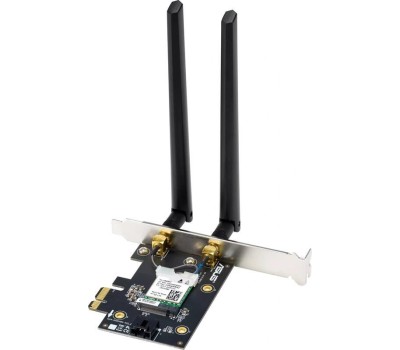 ASUS Сетевой адаптер Wi-Fi+ Bluetooth PCE-BE6500 (BE6500, PCI-Express, Bluetooth 5.4, 802.11a/b/g/n/ac/ax/be, 2.4/5/6ГГц) (PCE-BE6500)