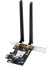 ASUS Сетевой адаптер Wi-Fi+ Bluetooth PCE-BE6500 (BE6500, PCI-Express, Bluetooth 5.4, 802.11a/b/g/n/ac/ax/be, 2.4/5/6ГГц) (PCE-BE6500)
