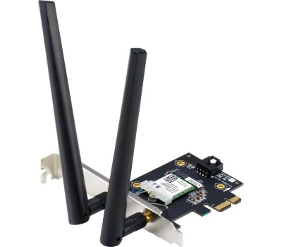 ASUS Сетевой адаптер Wi-Fi+ Bluetooth PCE-BE6500 (BE6500, PCI-Express, Bluetooth 5.4, 802.11a/b/g/n/ac/ax/be, 2.4/5/6ГГц) (PCE-BE6500)