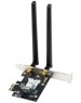 ASUS Сетевой адаптер Wi-Fi+ Bluetooth PCE-BE6500 (BE6500, PCI-Express, Bluetooth 5.4, 802.11a/b/g/n/ac/ax/be, 2.4/5/6ГГц) (PCE-BE6500)