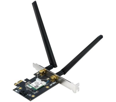 ASUS Сетевой адаптер Wi-Fi+ Bluetooth PCE-BE6500 (BE6500, PCI-Express, Bluetooth 5.4, 802.11a/b/g/n/ac/ax/be, 2.4/5/6ГГц) (PCE-BE6500)