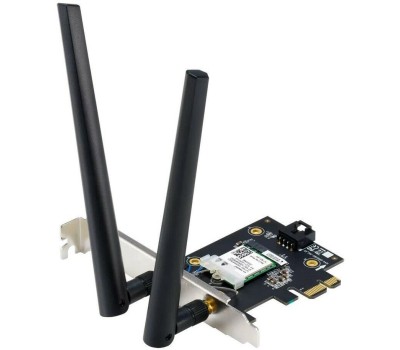 ASUS Сетевой адаптер Wi-Fi+ Bluetooth PCE-BE6500 (BE6500, PCI-Express, Bluetooth 5.4, 802.11a/b/g/n/ac/ax/be, 2.4/5/6ГГц) (PCE-BE6500)