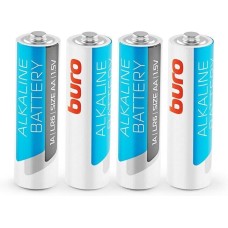 BURO Батарея Alkaline LR6 AA (4шт) блистер