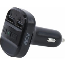 FM-модулятор ACV FMT-121B черный MicroSD BT USB (37575)
