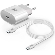 BORASCO Сетевое зарядное устройство USB type-C, USB type-C, 3A, белый [50635]