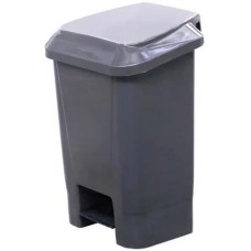 Контейнер ТАРА.РУ МКТ 30 серый ПП мусорный полимерный 30л., в комплекте, с педалью, с пакетодерж. (37802)