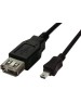 Кабель BURO Кабель OTG micro USB (m) - USB (f), 0.2м, черный