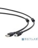 Gembird/Cablexpert CCF2-USB2-AMBM-15 USB 2.0 Pro Кабель , AM/BM, 4.5м, экран,2феррит.кольца, черный, пакет