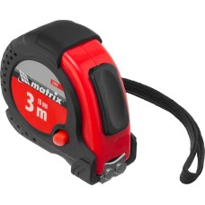 Рулетка MATRIX Рулетка Status Magnet fixation,3 м х 16 мм,обрезиненный корпус,зацеп с магнитом 31019