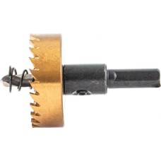 Коронка DENZEL Коронка по металлу HSS, 42 мм, нитридтитановое покрытие 724114