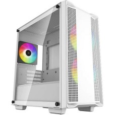 Корпус для ПК DEEPCOOL Корпус MiniTower CC360 WH ARGB белый (mATX, без БП, USB3.0+USB2.0, 3x120mm ARGB) (R-CC360-WHAPM3-G-1)