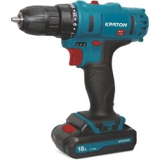 Дрель КРАТОН Дрель-шуруповерт CD-18-Li-2,0, 2Ач, с двумя аккумуляторами [3 11 01 057]