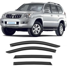 Дефлекторы CORSAR Дефлекторы Toyota Land Cruiser Prado 120 02-09 кроссовер, нак., 4шт
