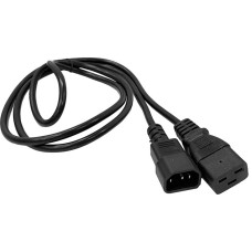 LANMASTER Шнур питания LAN-PP19/14-1.0-BK проводник.:3x0.75мм2 1м 220В 10А черный