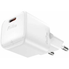 ACEFAST Сетевое зарядное устройство A73 mini PD20W GaN USB-C charger с кабелем USB-C-USB-C (EU). Цвет: белый