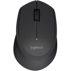 Мышь LOGITECH Мышь беспроводная M280 Black черная, оптическая, 1000dpi, 2.4GHz,USB-ресивер, бесшумная