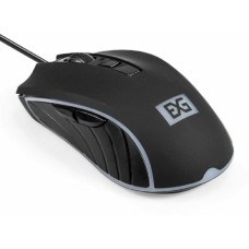 Exegate EX298899RUS Мышь ExeGate Gaming Standard SL-9064 (USB, оптическая, 3600dpi, 6D, 6 кнопок и колесо прокрутки, длина кабеля 1,5м, черная с подсветкой, RTL)