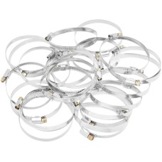 СИБРТЕХ Хомуты металлические, Стандартное болтовое крепление 70-90 мм, 25 штук в упаковке, ширина 9 мм 47570