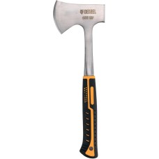 DENZEL Топор цельнометаллический, 600 г, двухкомпонентная обрезиненная рукоятка, прямой хват 21510