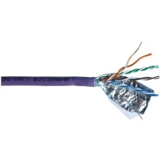 LANMASTER Кабель информационный LAN-6AFTP-HFLT-VI кат.6A FTP 4 пары 23AWG LSZH внутренний 305м фиолетовый