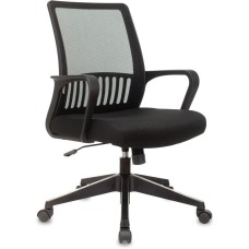 БЮРОКРАТ Кресло MC-201 черный TW-01 TW-11 сетка/ткань крестов. пластик