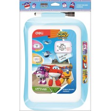 DELI Доска магнитно-маркерная EH50002 Super Wings магнитно-маркерная лак синий 20.5x28.6см пластик рама пластик маркер/стиратель